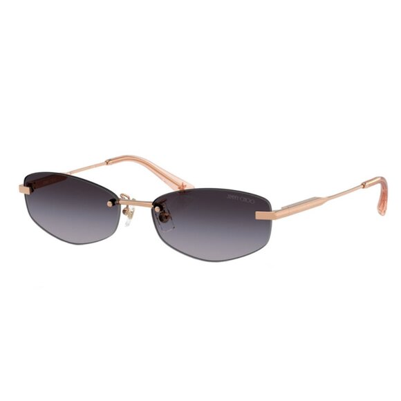 NEW JIMMY CHOO, WOMEN GOLD GRAY JIMMY CHOO SUNGLASSES